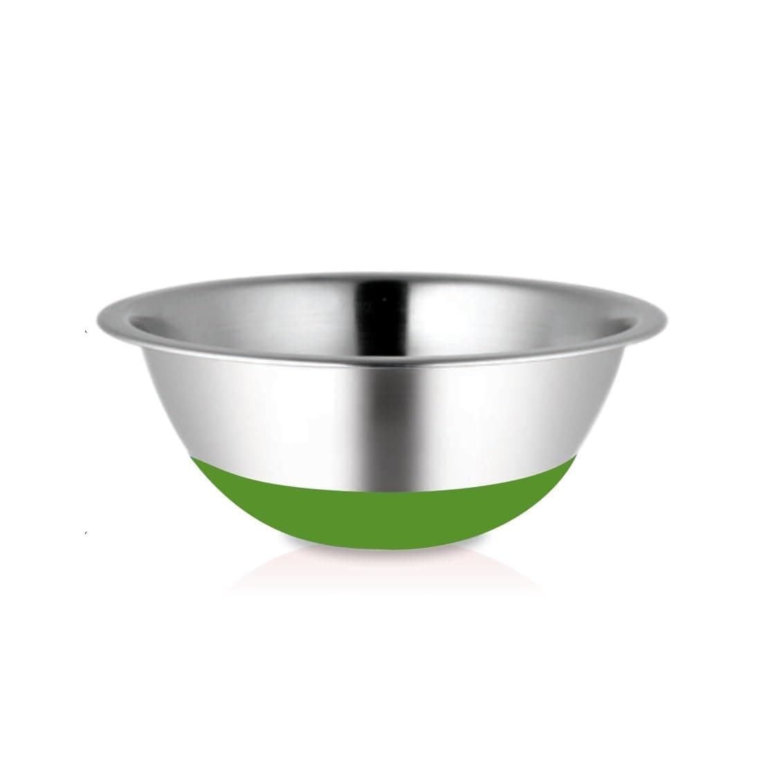 Shri & Sam Stainless Steel Solid Bowl - Silver, 24 cm