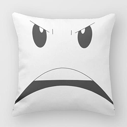 Angry Face Decorative Pillow Covers For Sofa Decorative Pillows 18 X 18