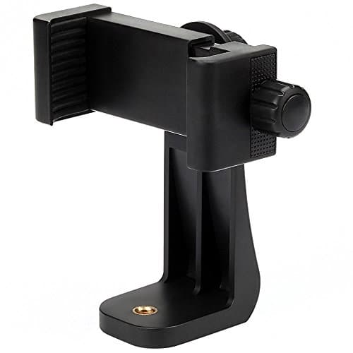 Tripod Mount, Camopro Universal Vertical Bracket Smartphone Holder Mount Adapter for iPhone, Android Phone, Use on 1/4 Tripod, Monopod, Selfie Stick
