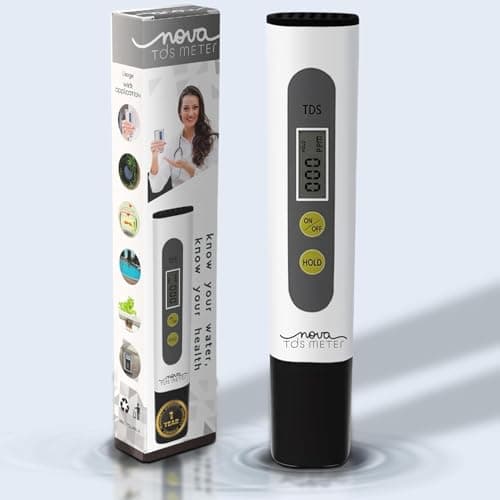 NOVA LINT REMOVER TDS Meter for Water Testing High-Precision Water TDS Meter Digital for Home, Drinking Water, and Aquariums - Accurate and Reliable Water Quality Tester Kit | 1 YEAR WARRANTY