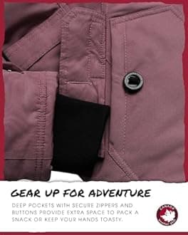 CANADA WEATHER GEAR Women's Winter Coat - Stadium Parka Jacket, Fur Trim Hood (S-3XL)