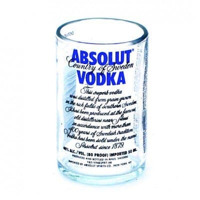 Absolut Shot Glass - Repurposed Absolut Bottle