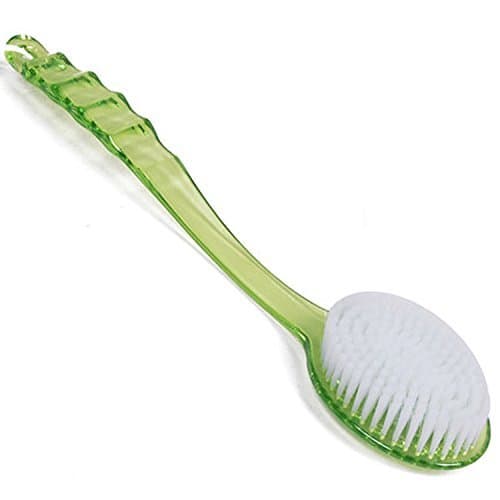 dingdangbell Long Handle Bath Shower Body Brush with Super Soft Bristles Shower Back Scrubber For Beauty Dry Skin Body Brush (Green)