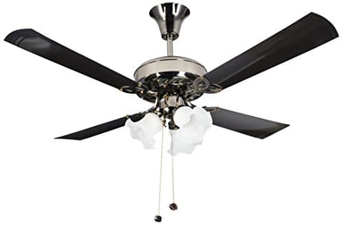 Crompton Uranus 1200 mm (48 inch) Decorative Ceiling Fan with Lights (Black)