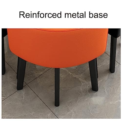 Kitchen Breakfast Bar Table And Chair Set, Dining Round Table Soft Backrest Seat Modern Style Furniture Coffee Kitchen, Space-Saving Furniture Office Conference Tables ( Color : Yellow and white )