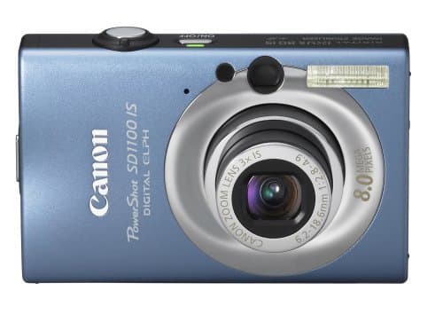 Canon PowerShot SD1100IS 8MP Digital Camera with 3X Optical Image Stabilized Zoom (Blue) (Old Model) (Renewed)