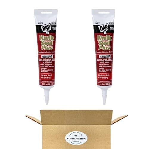 SUPREME BOXDAP 18526 White Kwik Seal Plus™ Kitchen & Bath Adhesive Caulk - Pack of 2