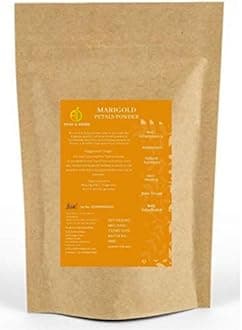 A D Food & Herbs Organic Dried Marigold/Genda Flower Petals Powder (50 Gms)