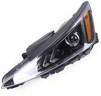 Front Halogen Headlights Assembly Left Side for 2019-2020 Elantra Bulb Not Included Driver Head Lights Direct Replacement Headlamps Assy Set (Left Driver Side)