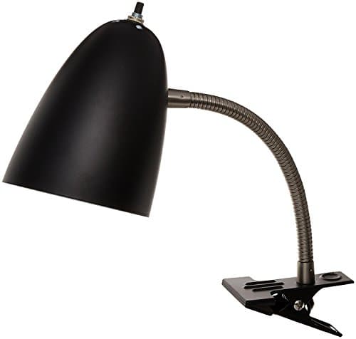 Boston Harbor - Flexible Clip On Table Lamp, Black 2-Pack
