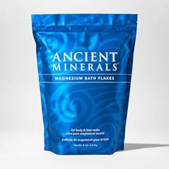 Ancient Minerals Magnesium Bath Flakes 750g High Concentration Magnesium Chloride Bath Solution