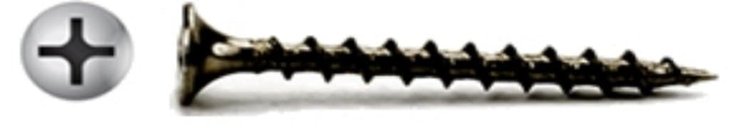 (3000) #7 X 2" Drywall Screw Phillips Bugle Head Coarse Thread Black Phosphate Bulk Box