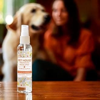 One Fur All Room Spray for Pet Odor, 4 OZ Concentrated Pet Friendly Air Freshener, Vanilla Sandalwood Pack of 2