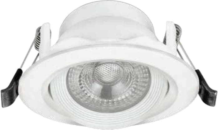 Panasonic 12W LED Swivel Downlight, Recessed Downlight for False Ceiling, Cutout 115mm, Warm White Light (PDLM40123)