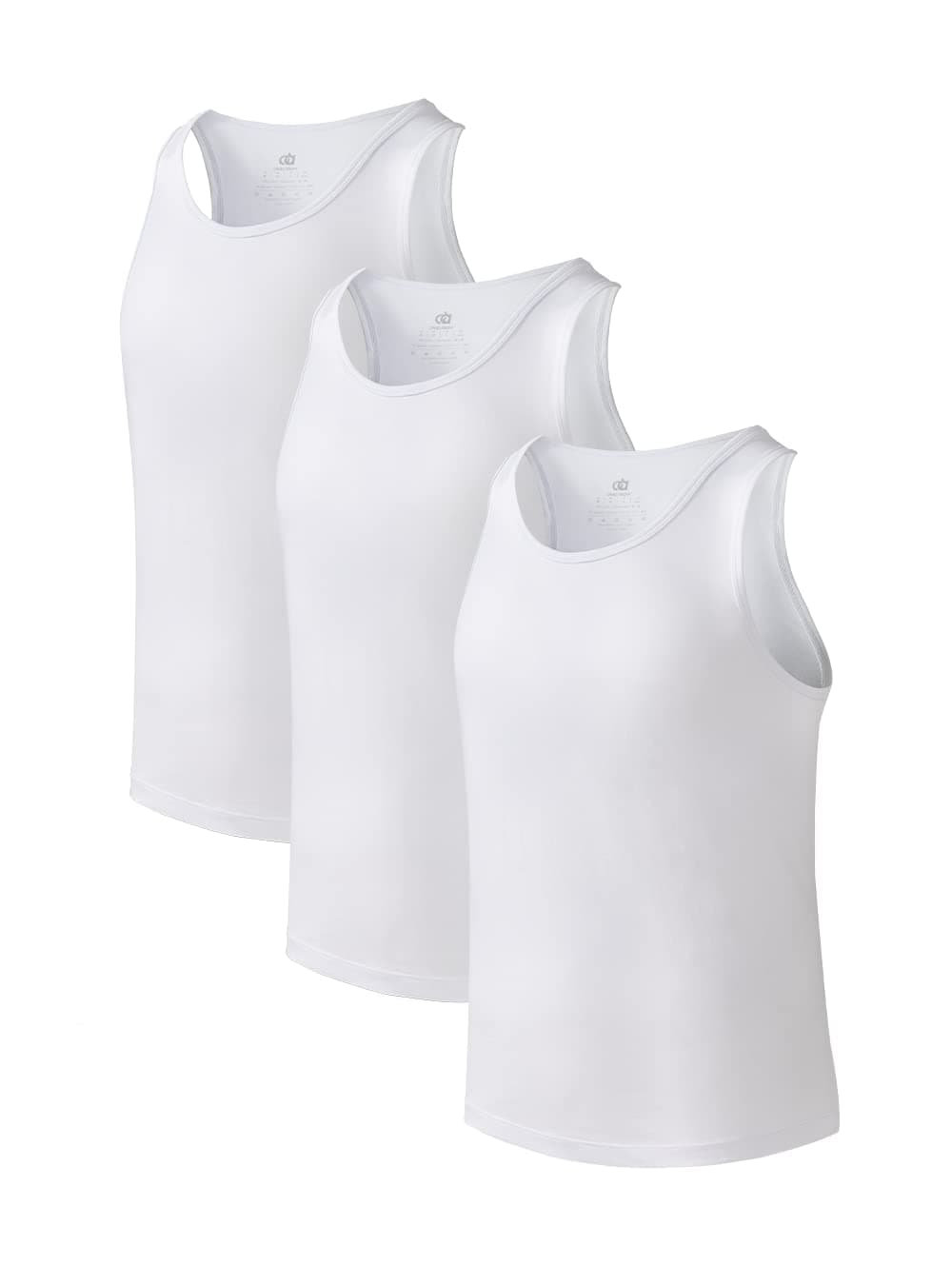 DAVID ARCHYMen's 3 Pack Cotton Undershirts Soft Short Sleeve T-Shirts for Men