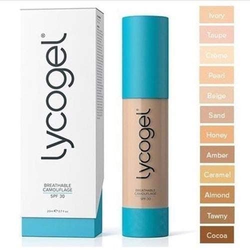 LYCOGEL BREATHABLE CAMOUFLAGE FOUNDATIONS 20ML,SPF30 (CARAMEL)