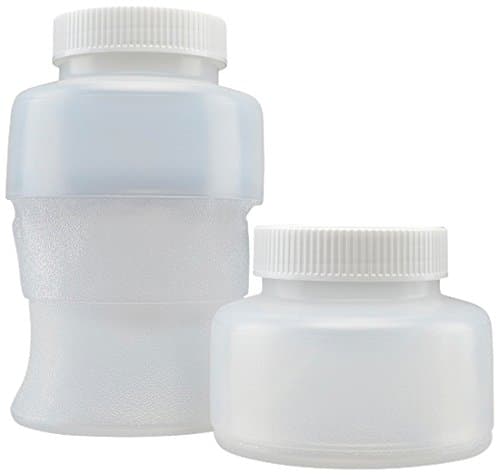 Flex Collect 201319 1000 ml Collapsible LDPE Container, 70 mm White Screw Cap (Pack of 12)