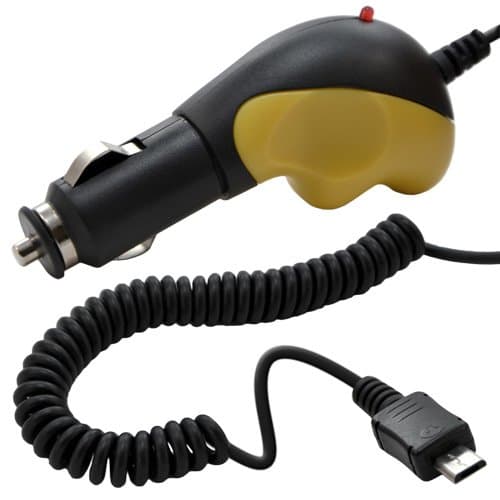 In-Car Cigarette Lighter Charger With Micro USB Cable Yellow for Acer Liquid Express/Liquid/Liquid Mini E310/MT/Stream beTouch E110 beTouch E120 beTouch E140/Newtouch P400/Newtouch S200