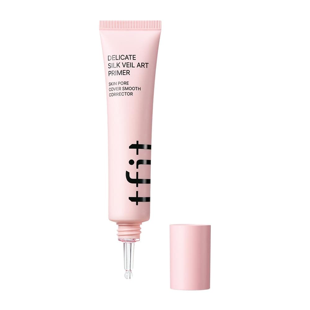 TFIT Delicate Silk Veil Art Primer - Korean Makeup, Poreless Matte Makeup Primer for Oily Skin (Lightweight, Hydrating), Blurring Pore Filler, Long-Lasting Blur Effect, 1.01FL. Oz.