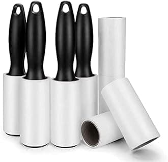 480 Sheets Extra Sticky Lint Roller - Pet Hair Remover for Clothes - 4 Handles + 8 Refills