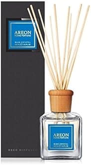 Areon Home Fragrance Luxury Perfume Reed Diffuser + 10 Rattan Reeds, Blue Crystal PSL06 150ml