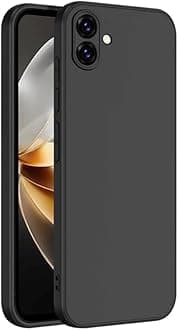 SPAZY CASE® Samsung Galaxy M05 Back Cover | Soft Silicone Slim Back Case Cover for Samsung Galaxy M05 - Black