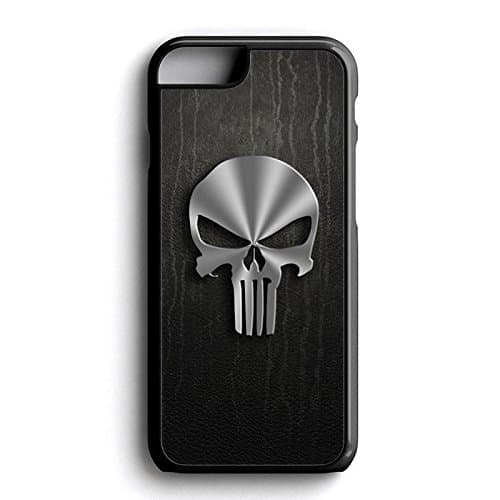 CASE LOCK LTD - Punisher Skull - Hard Rubber Phone Compatible with Apple iPhone 11 (6.1 Inch 2019 Model) Made and Shipped from The USA Includes 1 Screen Protector