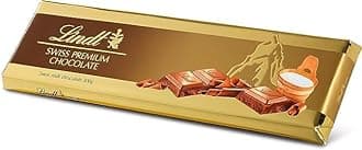 Lindts Swiss Milk Chocolate Bar a Heavenly Sensation of Smooth and Creamy Milk Chocolate With a Hint of Caramel 300g