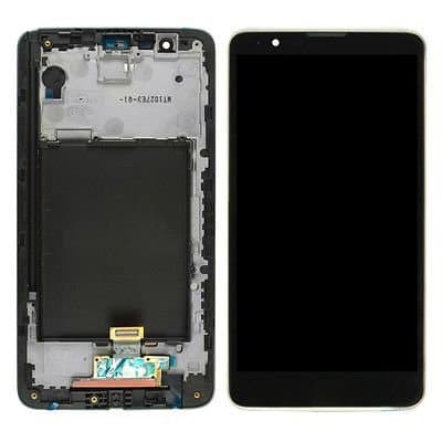 LCD Display Digitizer Touch Screen Assembly for LG G Stylo 2, Stylus 2 LS775 (Black w/Frame)