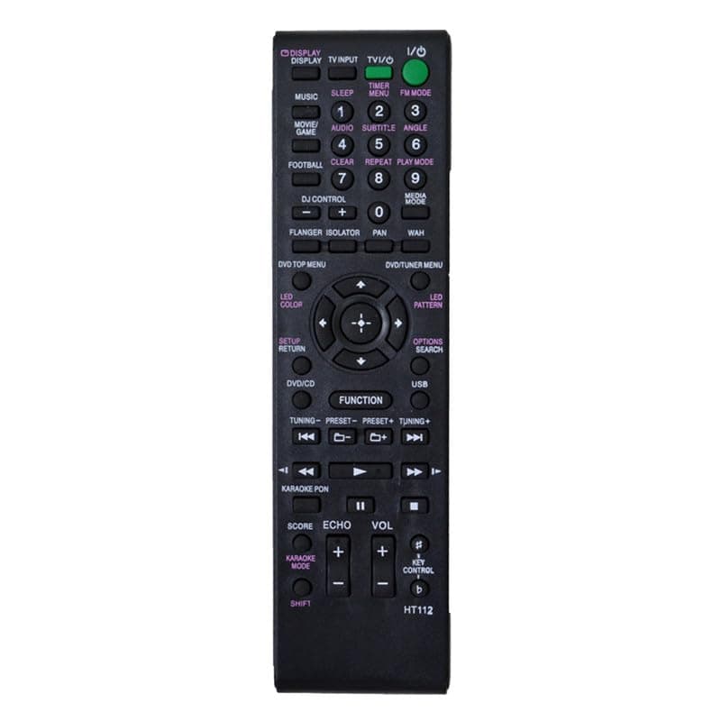 HT 112 RM-AAU027 Remote Control for Sony RM-AMP100 MHC-GZX33D SHAKE-66D HCD-SHAKE6D HCD-SHAKE5 SHAKE-6D Home Audio Stereo System