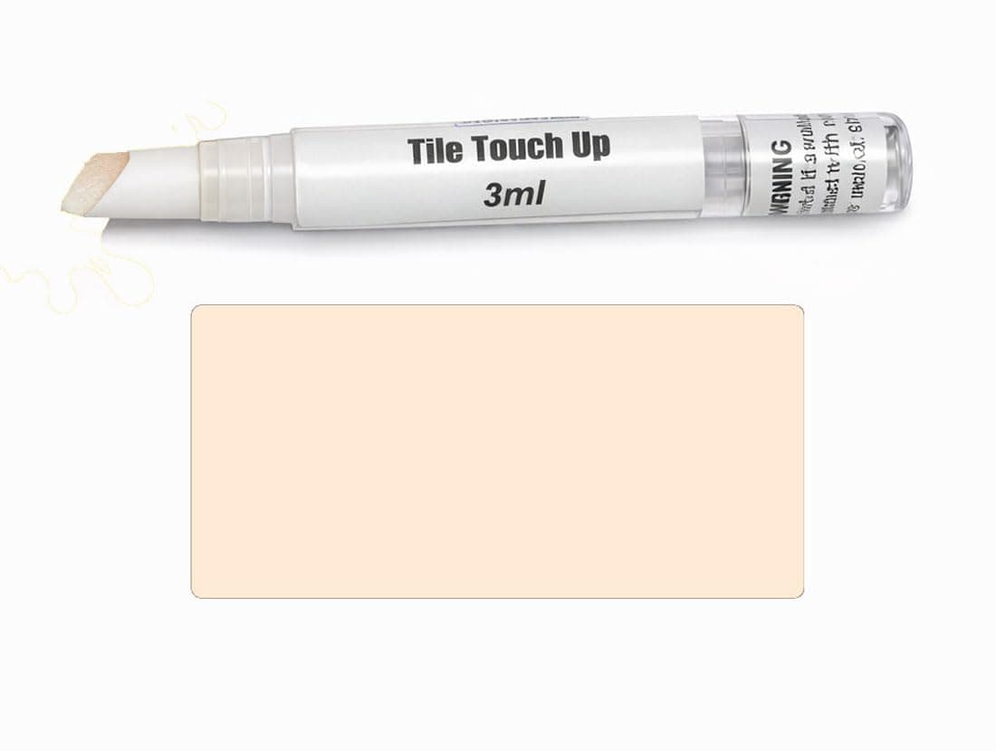 Tile Touch Up Paint Pen – Scratch & Chip Repair for Ceramic & Porcelain Tiles, Water-Based - 3ml (Light Cream)