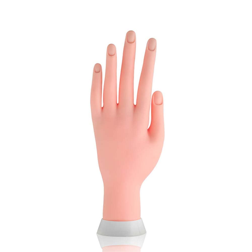 Honsto Nail Practice Training Bendable Practice Hand Fake Hand Nail Art Practice Finger Flexible Movable Fake Finger
