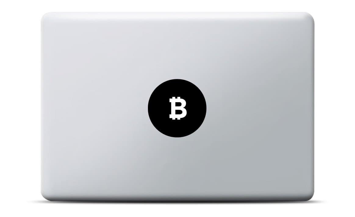 Bitcoin MacBook Sticker, MacBook decal, Laptop Sticker