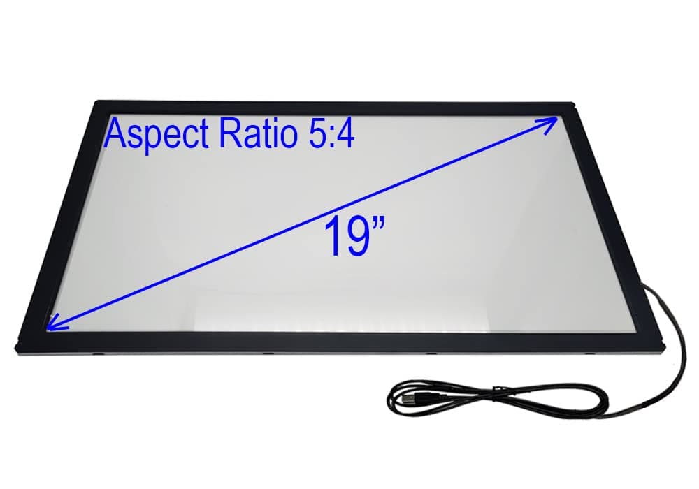 Chengying 19 inch (5:4) Infrared Multi-Touch Overlay - IR Touch Frame - 19" Infrared Touch Panel - USB Interface - with Protective glass