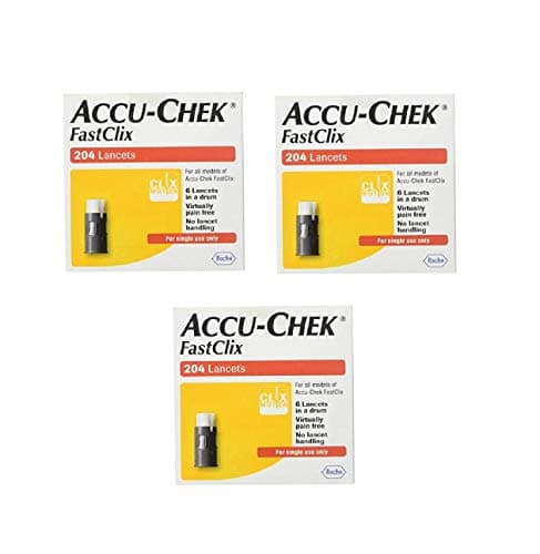 Accu-Chek Fastclix Lancets, 204 Count (3 Pack)