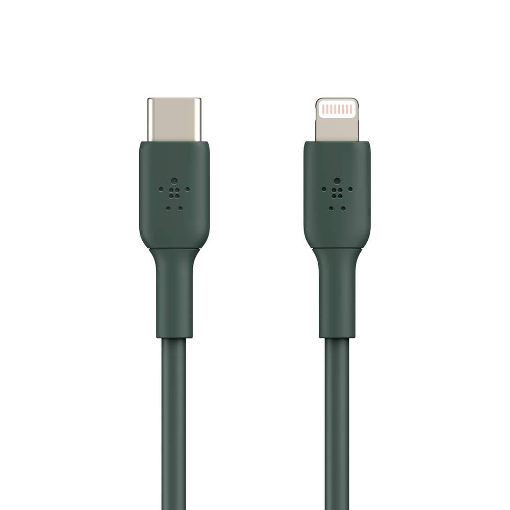 BelkinUSB-C to Lightning Cable (iPhone Fast Charging Cable for iPhone 14, 13, 12 or earlier) Boost Charge MFi-Certified iPhone USB-C Cable (Midnight Green, 1m)