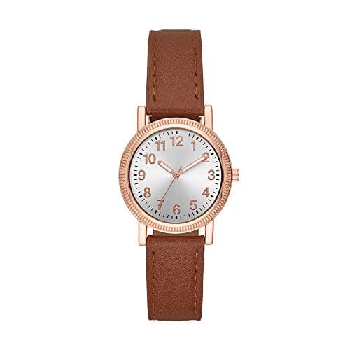 Folio Women's Cognac Vegan Leather Watch