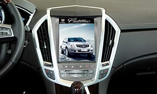 10.4" Quadcore Car DVD Player 1280x800 Tesla Style Vertical Screen 32GB ROM Stereo GPS Navigation Radio for Cadillac SRX 2009-2016 Year (09-12YEAR 32GB ROM)