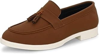 MACTREE Suede Leather Stylish Loafers Shoes for Men