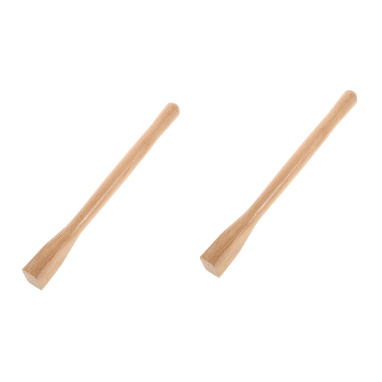 Yardwe 2pcs Hoe Wooden Handle Tools Handle for Replacement Wooden Hoe Handle Hoe Handle Replacement Hammer Handle Replacement Hoe Handle Hoe Handles Handles Flip Chip Carpenter