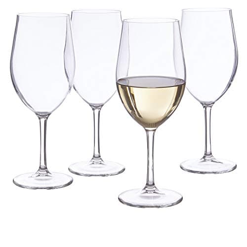 Blanc Plastic White Wine Stems | 13-1/2-ounce | set of 4