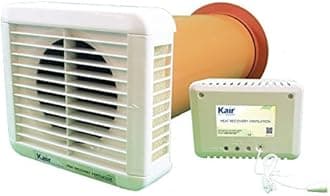 Kair Heat Recovery Silent Extractor Fan with Humidistat, Pullcord, Night Sensor - Anti Condensation Ventilation Unit