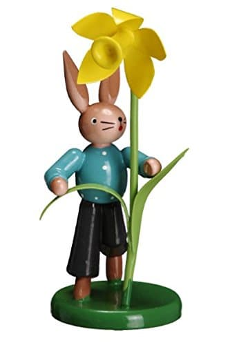 Zeidler Bunny With Daffodil Made in Germany