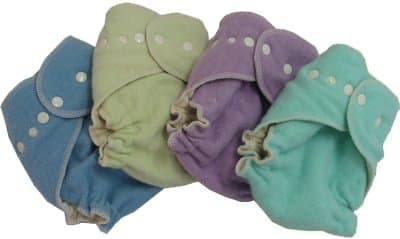 Hand-Dyed Organic Wool Diaper Cover - Mint - Medium (9-22 lbs.)