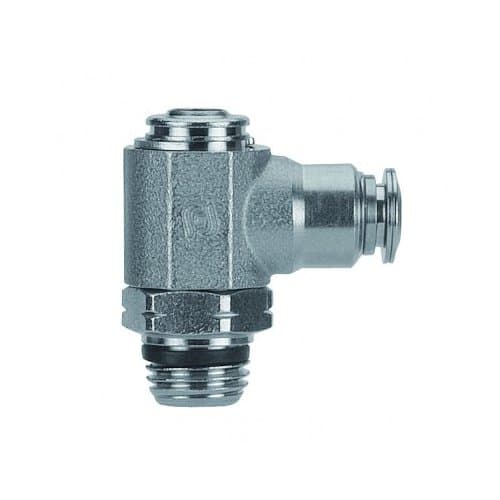 89953-02-32 Flow Control, Screw Adjustment, Flow Out, 1/8" Tube x 10/32 UNF Thread (Metallic Release Collet)