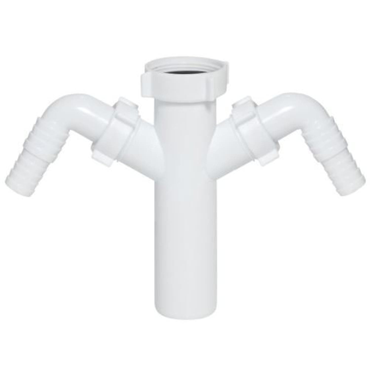 1 1/2" bsp x 40mm Drain Drain Hose Fitting with Dual Dishwasher Inlet