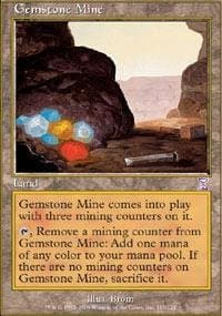 Magic The Gathering Ga ring - Gemstone Mine - Timeshifted