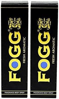 Fogg BLACK Fresh Aromatic Body Spray Deodorant - For Men, 120ml (Pack of 2)