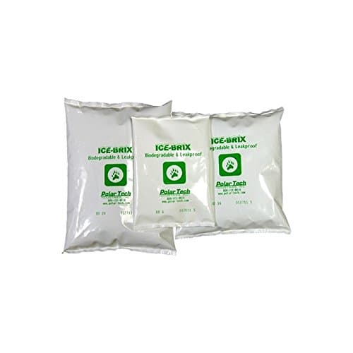 Ice-Brix Biodegradable Packs, 6 1/4" x 6" x 1" - 16 oz. - [PRICE is per CASE]