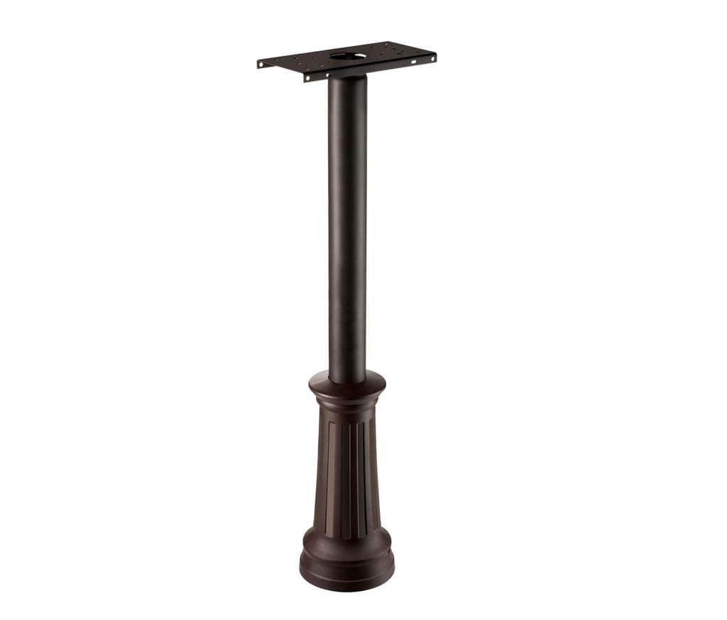 ARCHITECTURAL MAILBOXES7509RZ-10 Architectural Mailboxes Redondo Mailbox Post, Rubbed Bronze